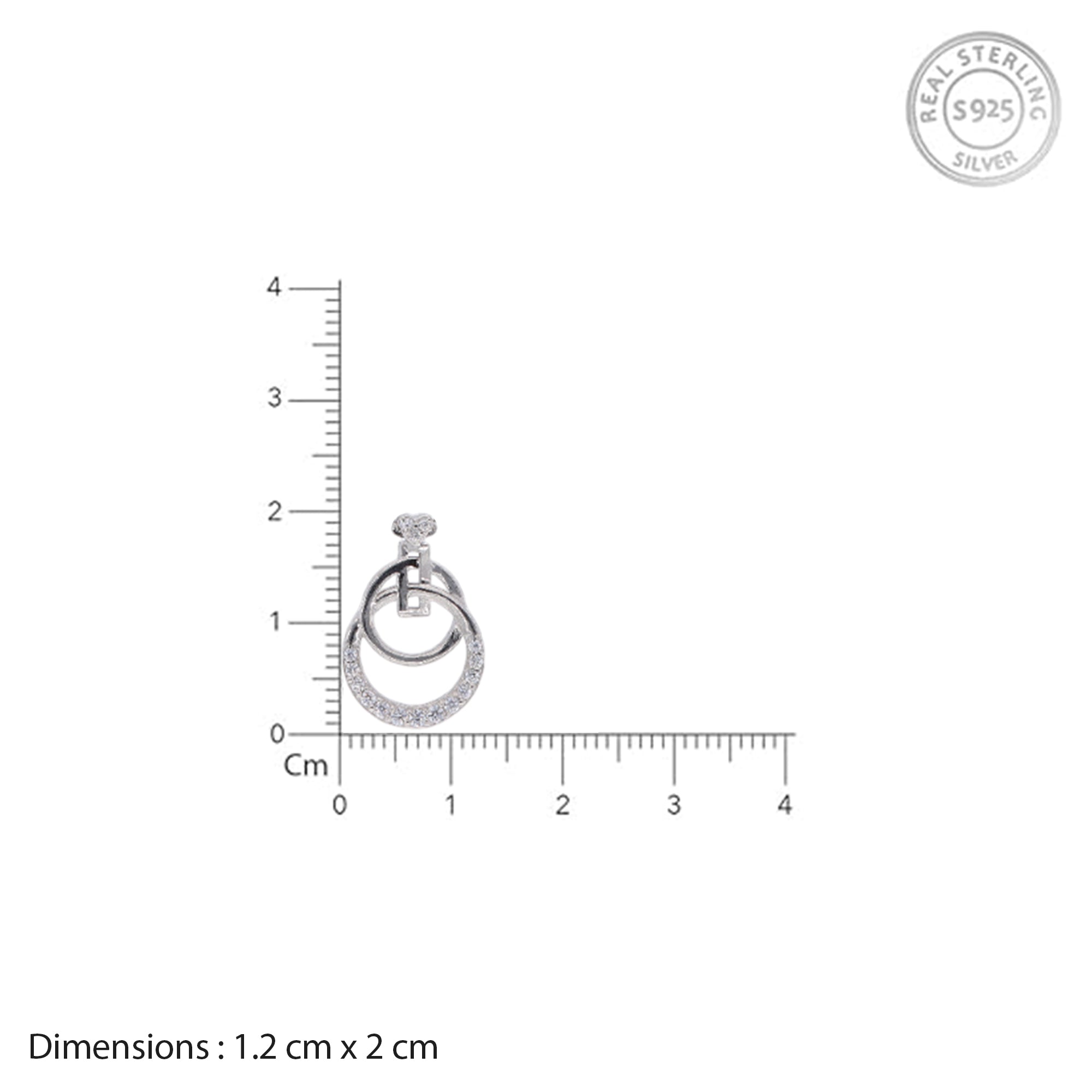 Sparkling Circle Pendant Chain