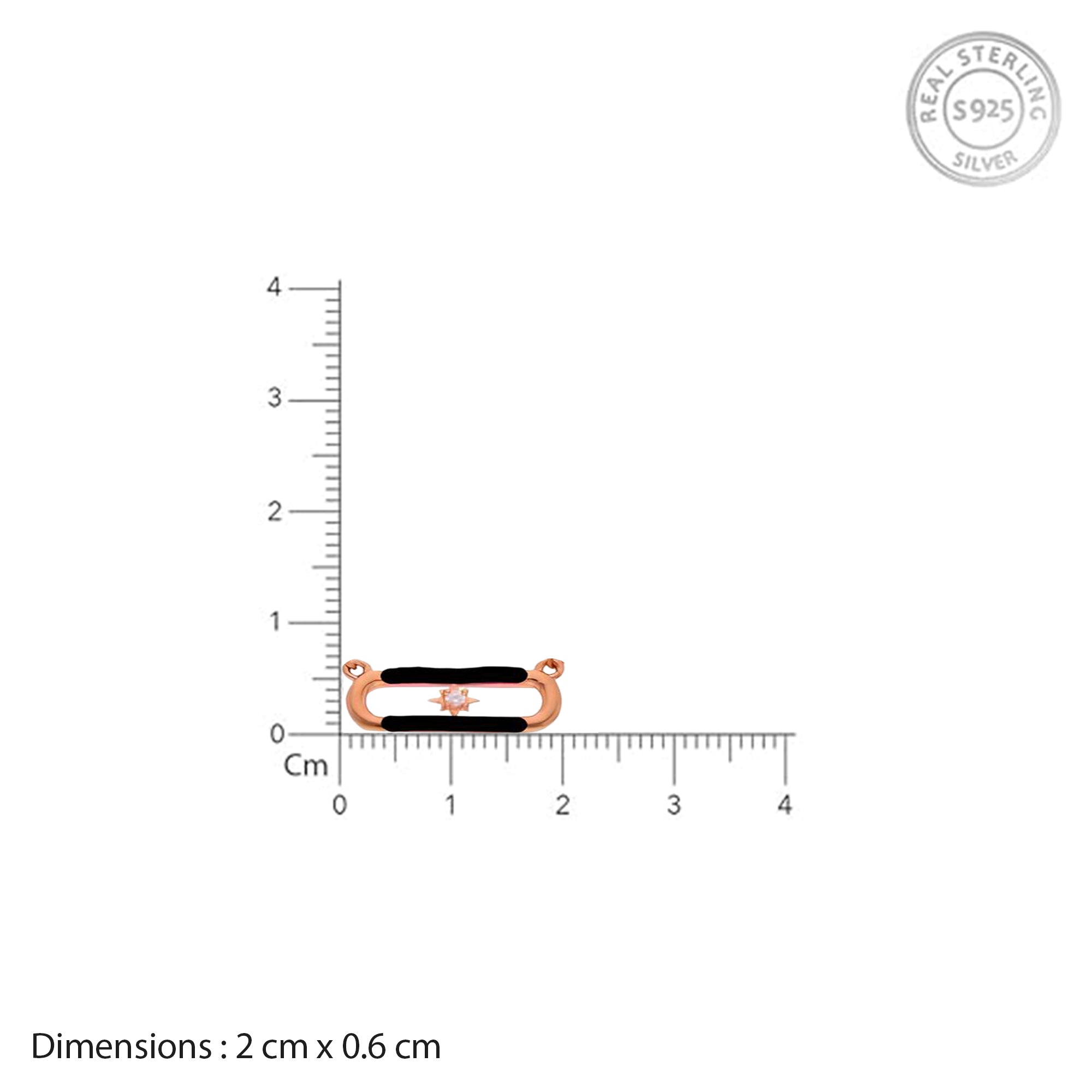 Rose Gold Starburst Bar Pendant Necklace
