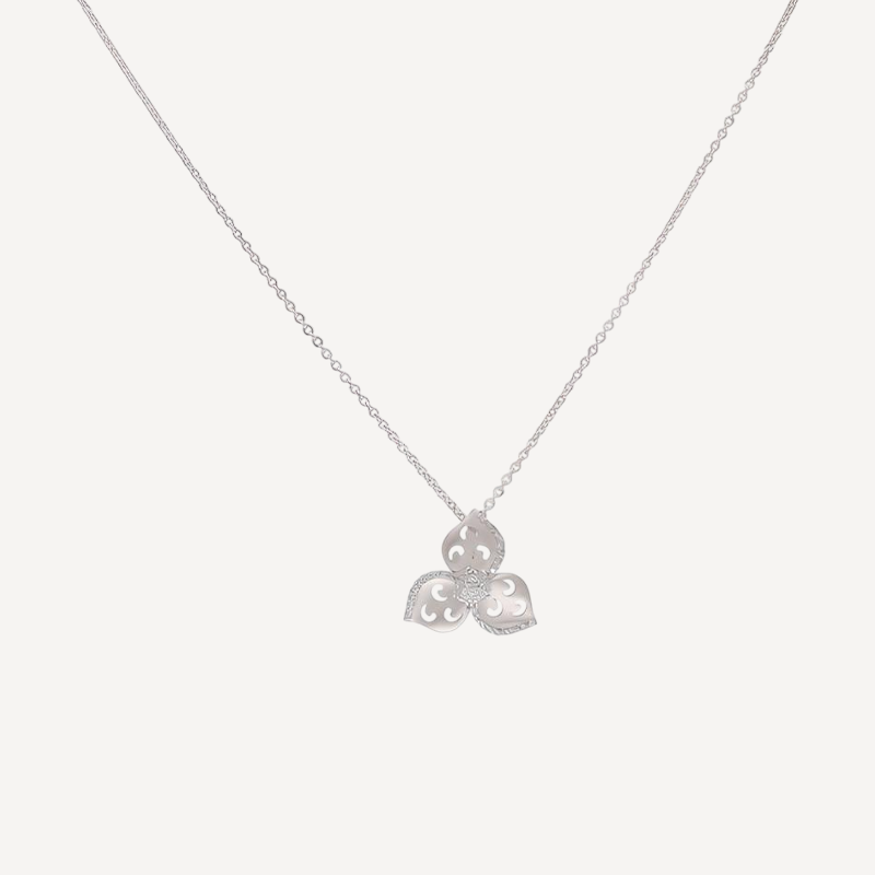 Floral Filigree Pendant Necklace