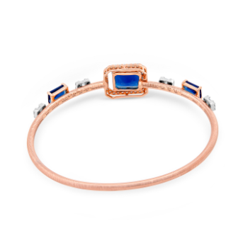 Delicate Rising Sun Daimond Bracelent in 14K Yellow Gold