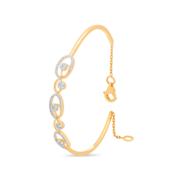 Delicate Diamond bracelet in 14K Yellow Gold