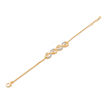 Delicate Diamond Bracelet in 14K yellow gold