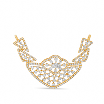Ceremonial Diamond Necklace in 14K yellow gold