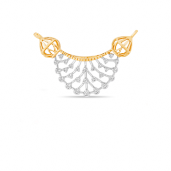 Delicate Diamond Pendant in 14K Yellow Gold