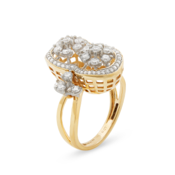 Floral Diamond Brilliance Ring