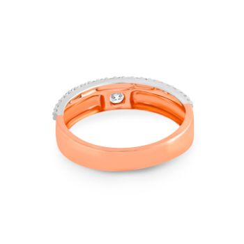 Minimalistic Diamond Ring in 14K Rose Gold 