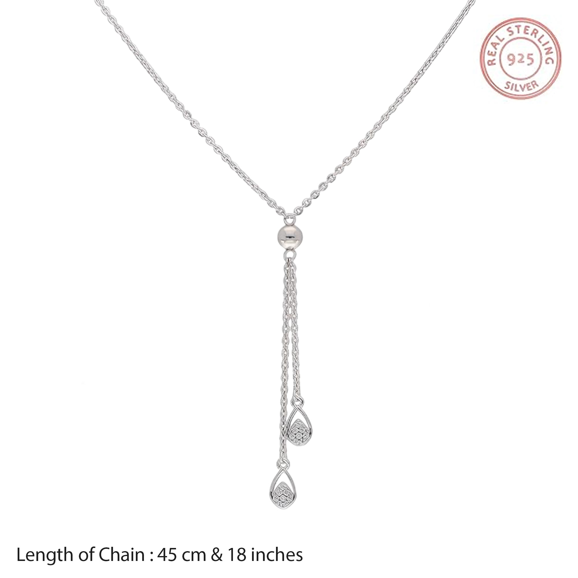 925 Silver Pendant & Dropset