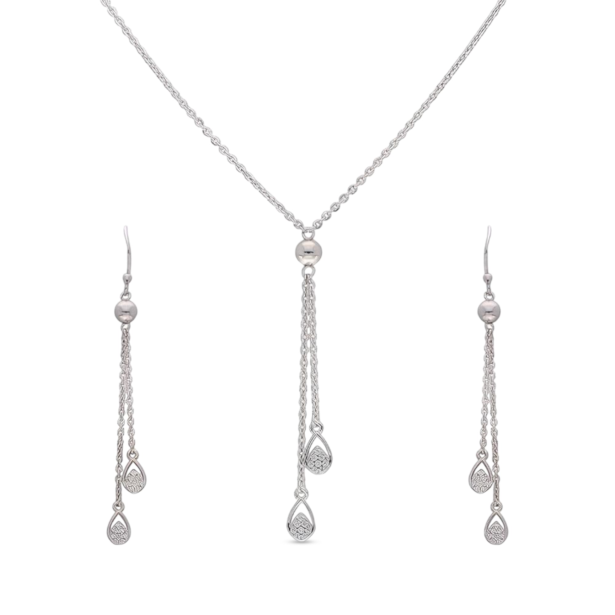 925 Silver Pendant & Dropset