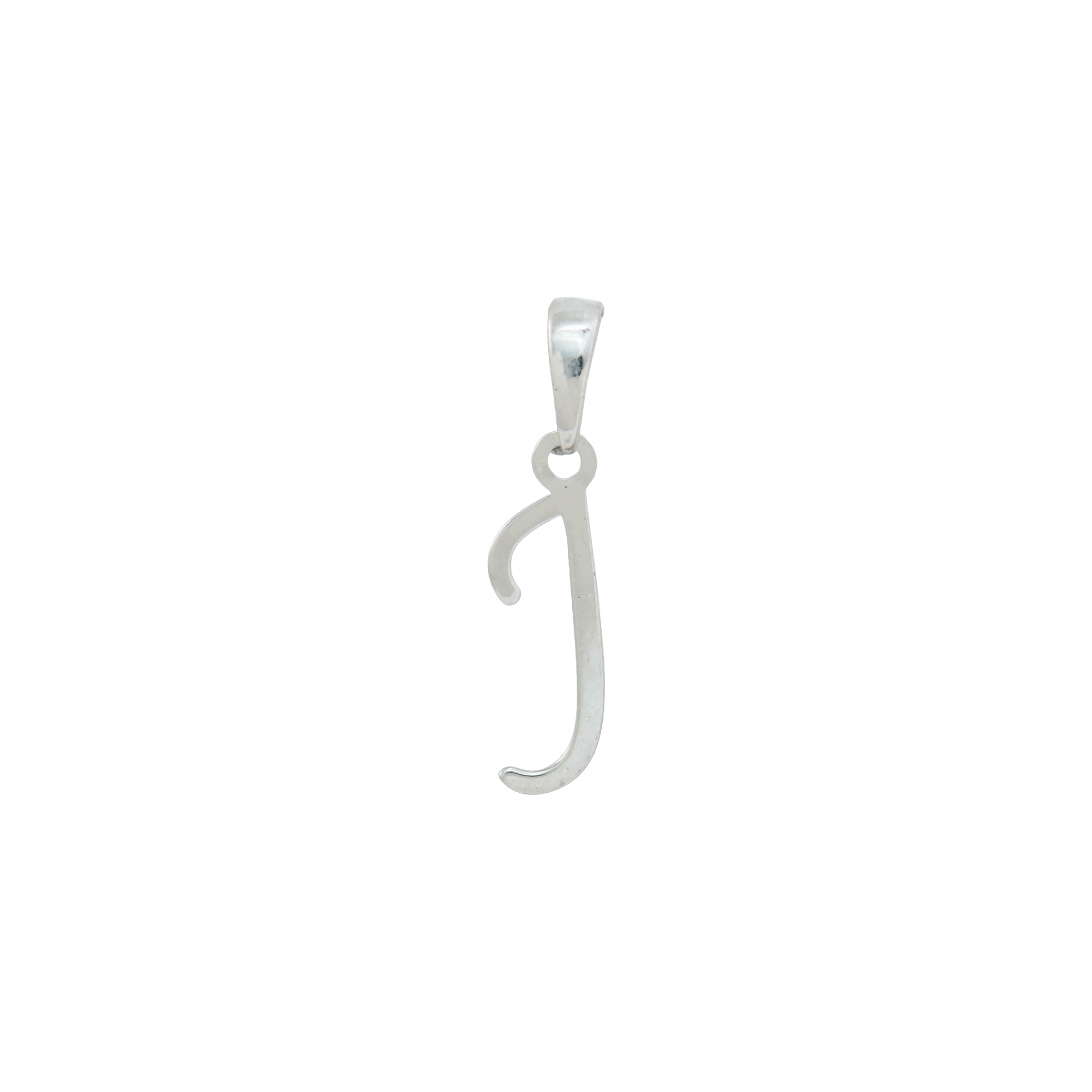 Personalized Initial "J" Pendant Necklace | 925 Sterling Silver Alphabet Charm