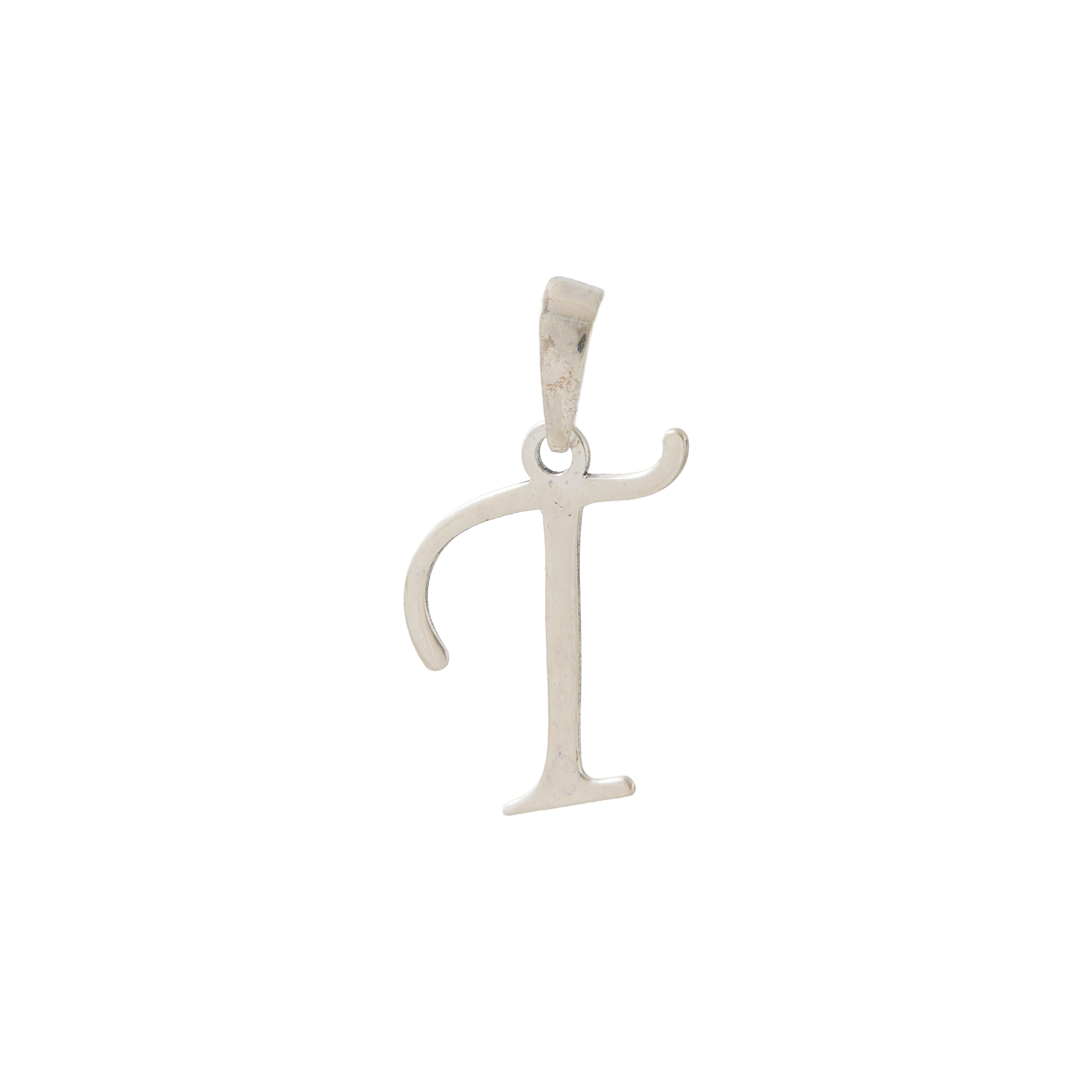 925 Sterling Silver T Initial Pendant | Personalized Alphabet Necklace Charm | Elegant Letter T Pendant