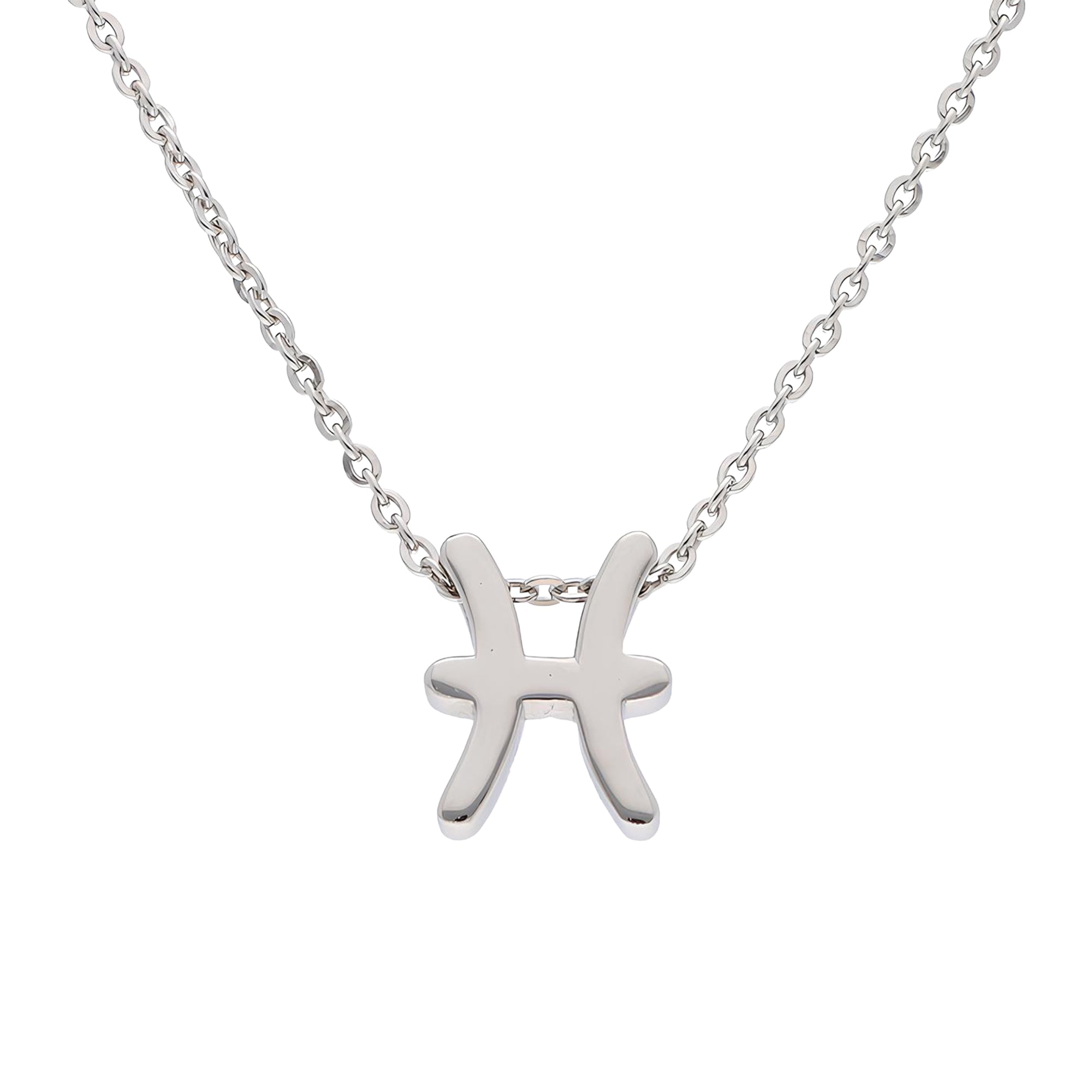 TVISVA JEWELS 925 Sterling Silver Pisces Zodiac Pendant Necklace for Women & Girls