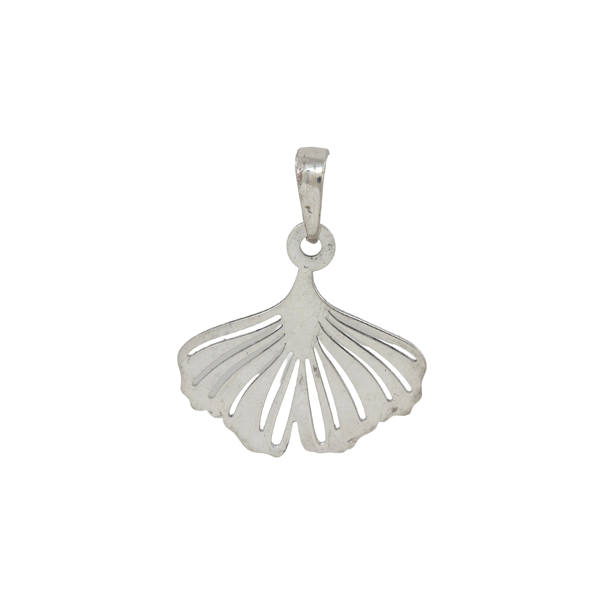 925 Sterling Silver Ginkgo Leaf Pendant Necklace | Nature Inspired Leaf Charm | Minimalist Botanical Jewelry