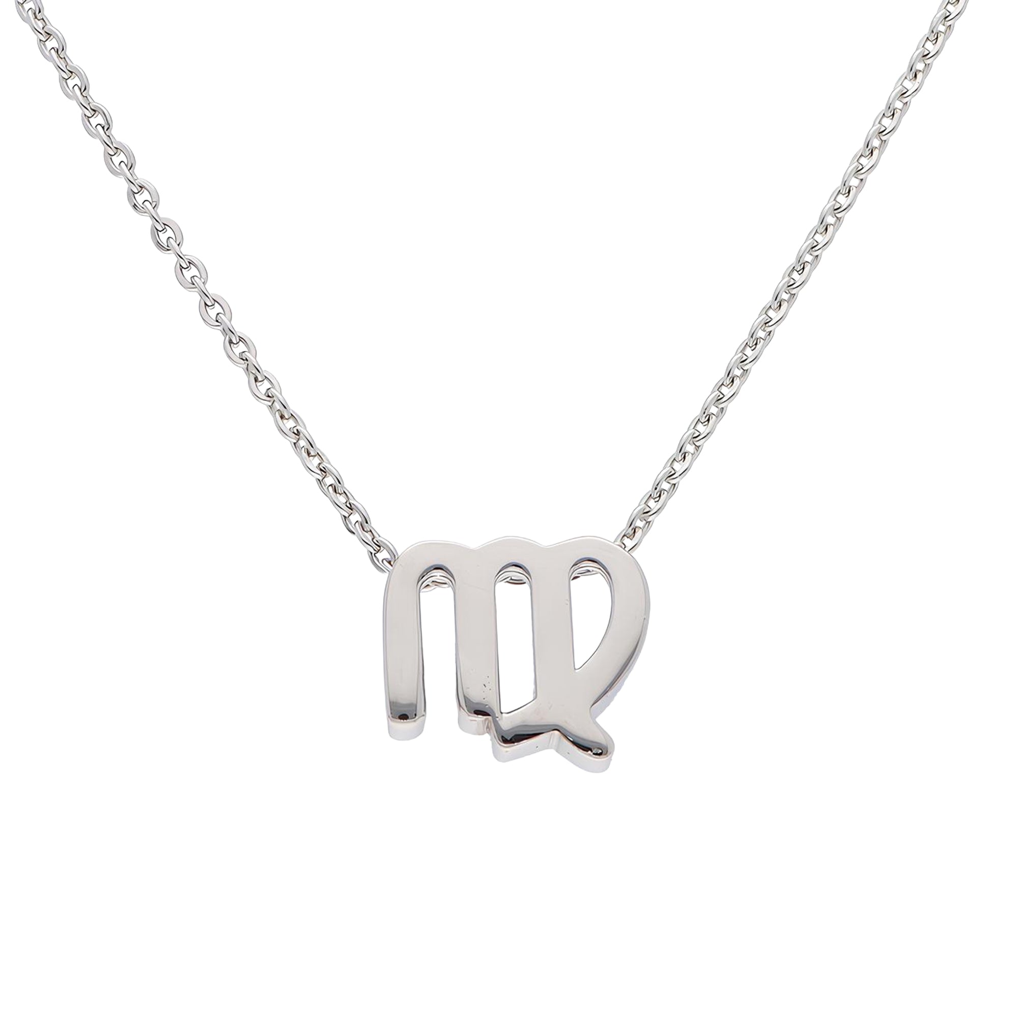 TVISVA JEWELS 925 Sterling Silver Virgo Zodiac Pendant Necklace for Women & Girls