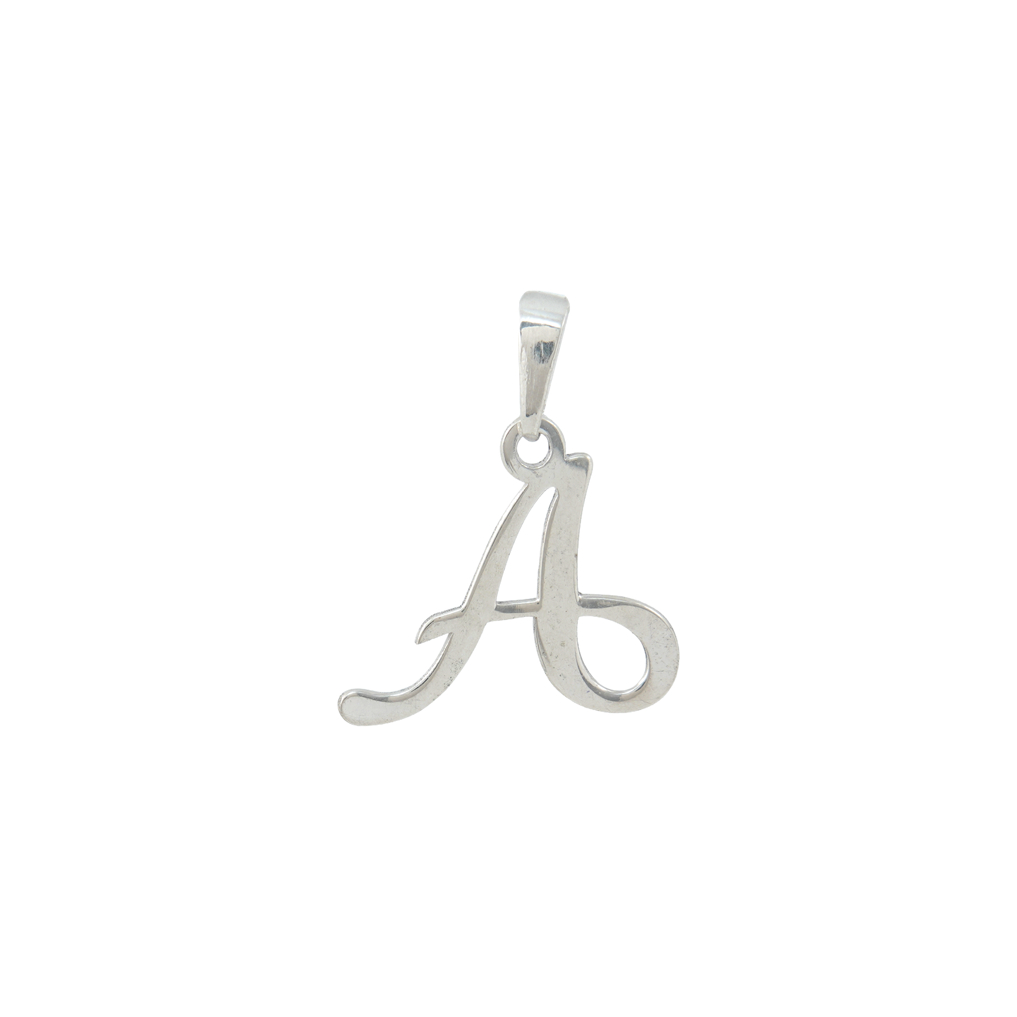 Personalized Initial "A" Pendant Necklace | 925 Sterling Silver Alphabet Charm