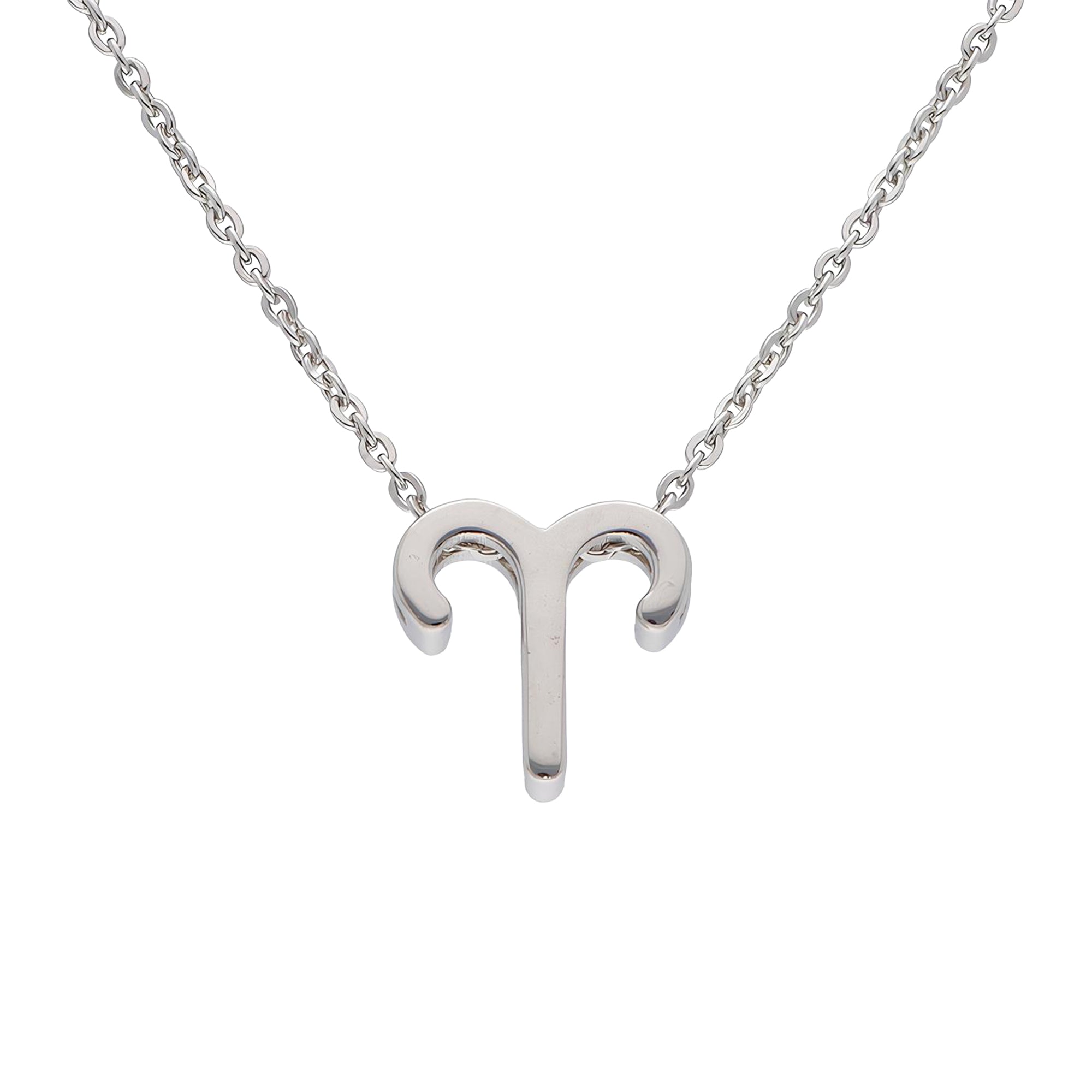 TVISVA JEWELS 925 Sterling Silver Aries Zodiac Pendant Necklace for Women & Girls