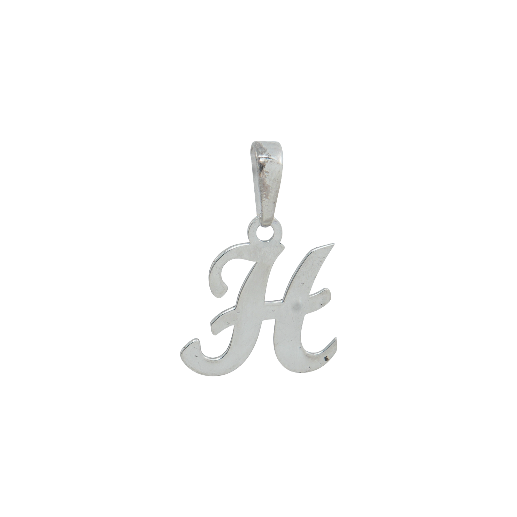 Personalized Initial "H" Pendant Necklace | 925 Sterling Silver Alphabet Charm
