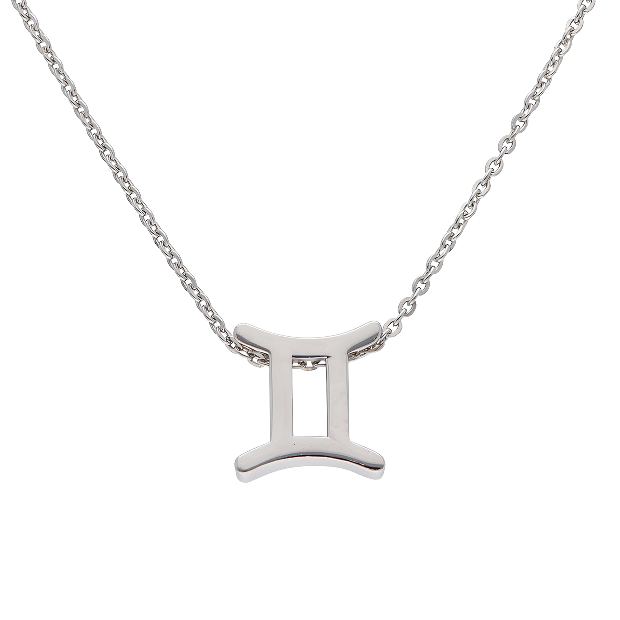 TVISVA JEWELS 925 Sterling Silver Gemini Zodiac Pendant Necklace for Women & Girls