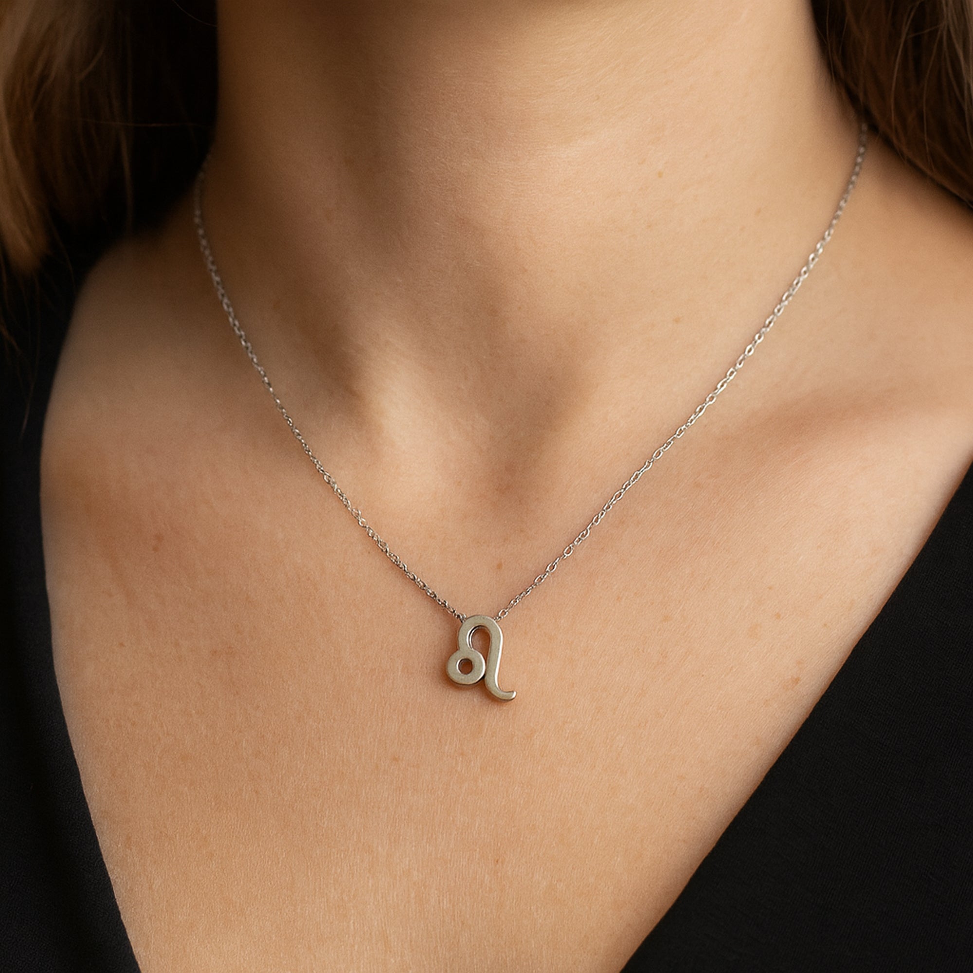 TVISVA JEWELS 925 Sterling Silver Leo Zodiac Pendant Necklace for Women & Girls