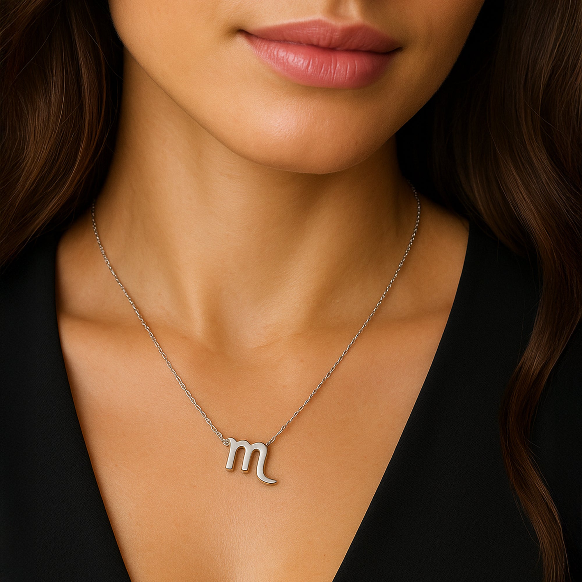 TVISVA JEWELS 925 Sterling Silver Scorpio Zodiac Pendant Necklace for Women & Girls