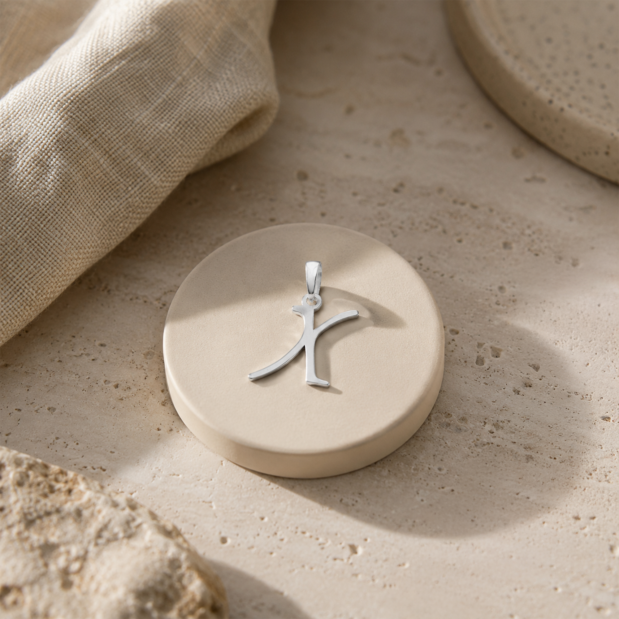Personalized Initial "X" Pendant Necklace | 925 Sterling Silver Alphabet Charm