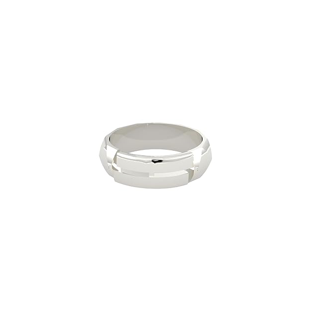925 Sterling Silver Geometric Band Ring