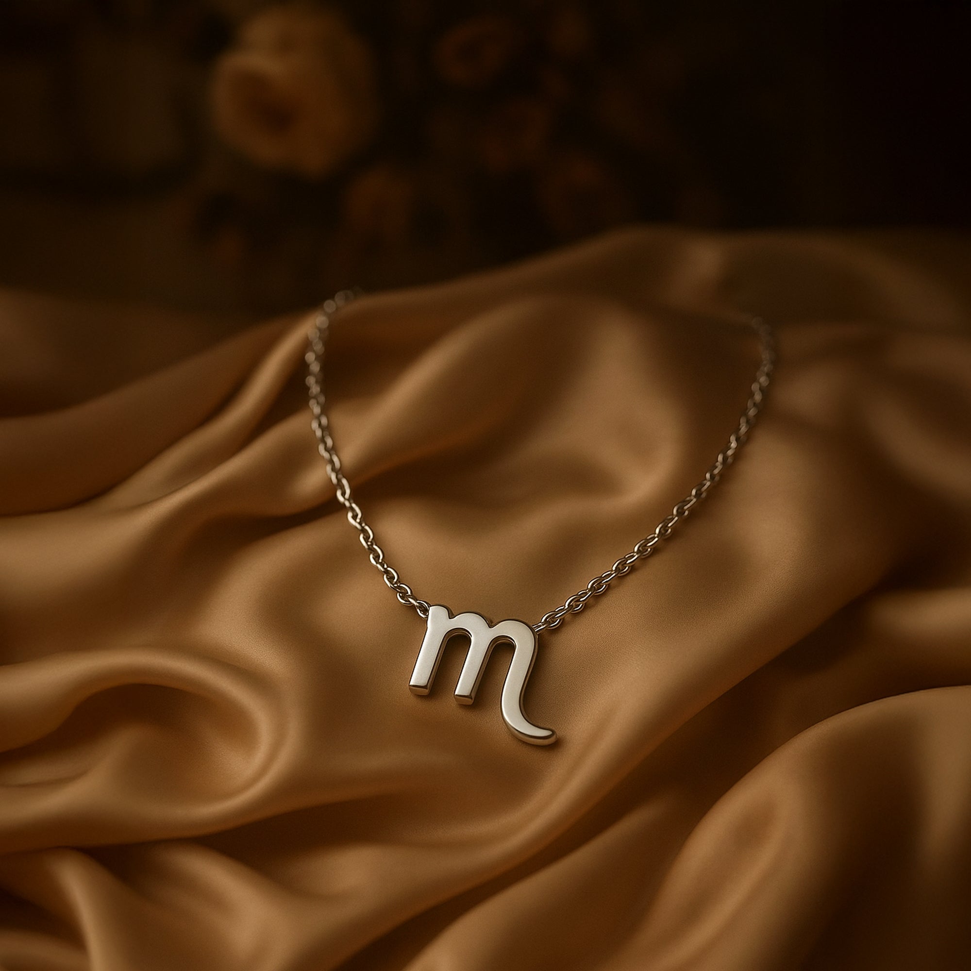 TVISVA JEWELS 925 Sterling Silver Scorpio Zodiac Pendant Necklace for Women & Girls