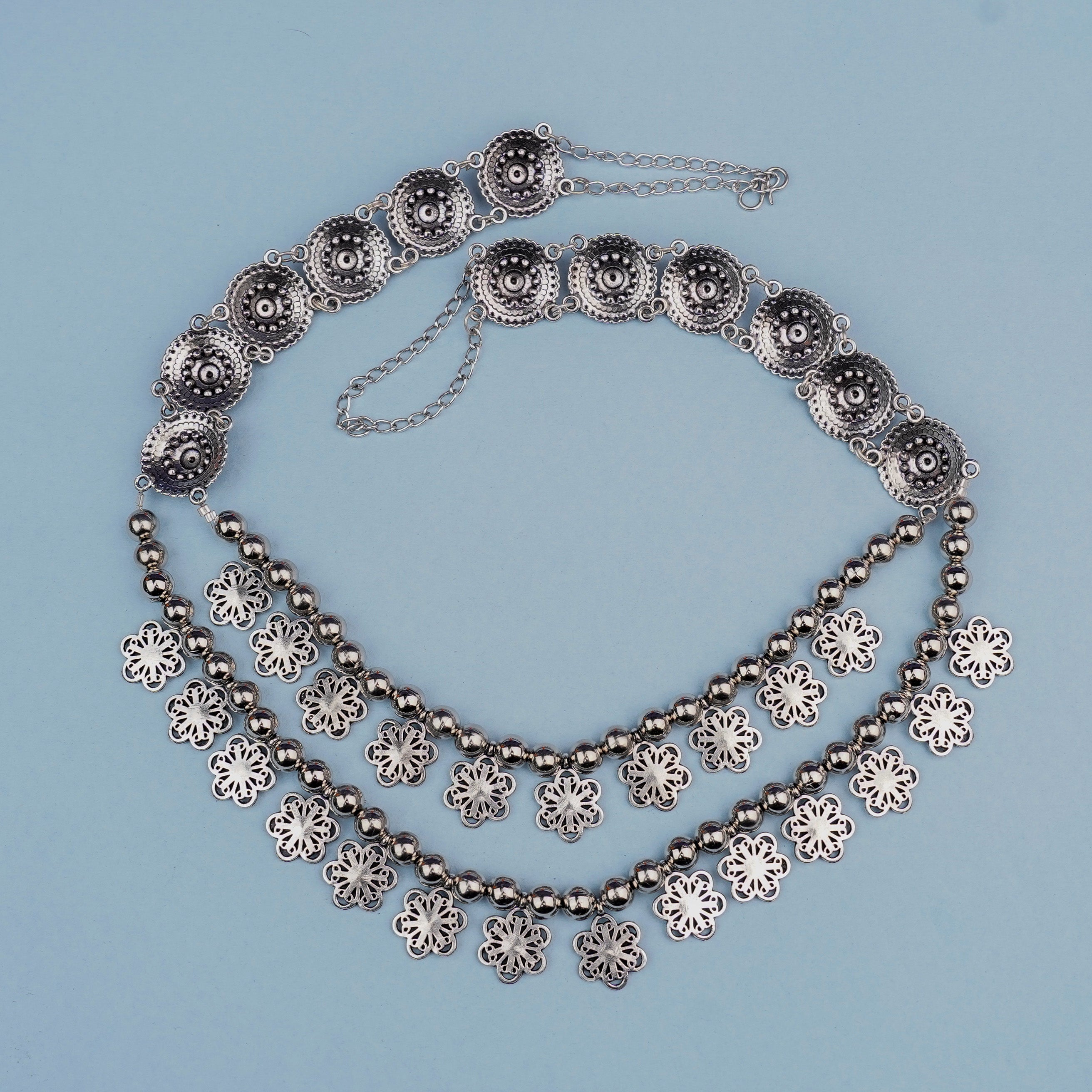 Ratnaval- Long Brass Neckpiece
