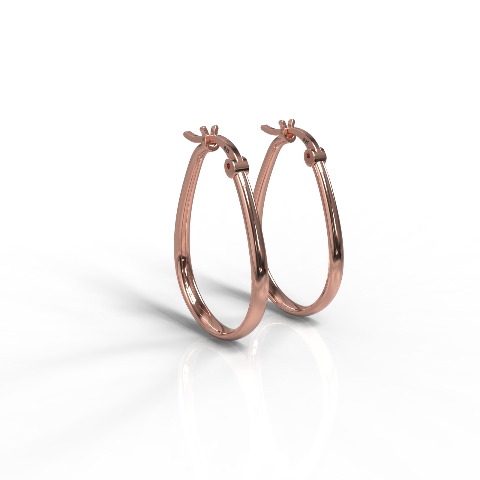 TVISVA JEWELS Women's Gold Plated 925 Sterling Silver Minimalist Hoop Earrings