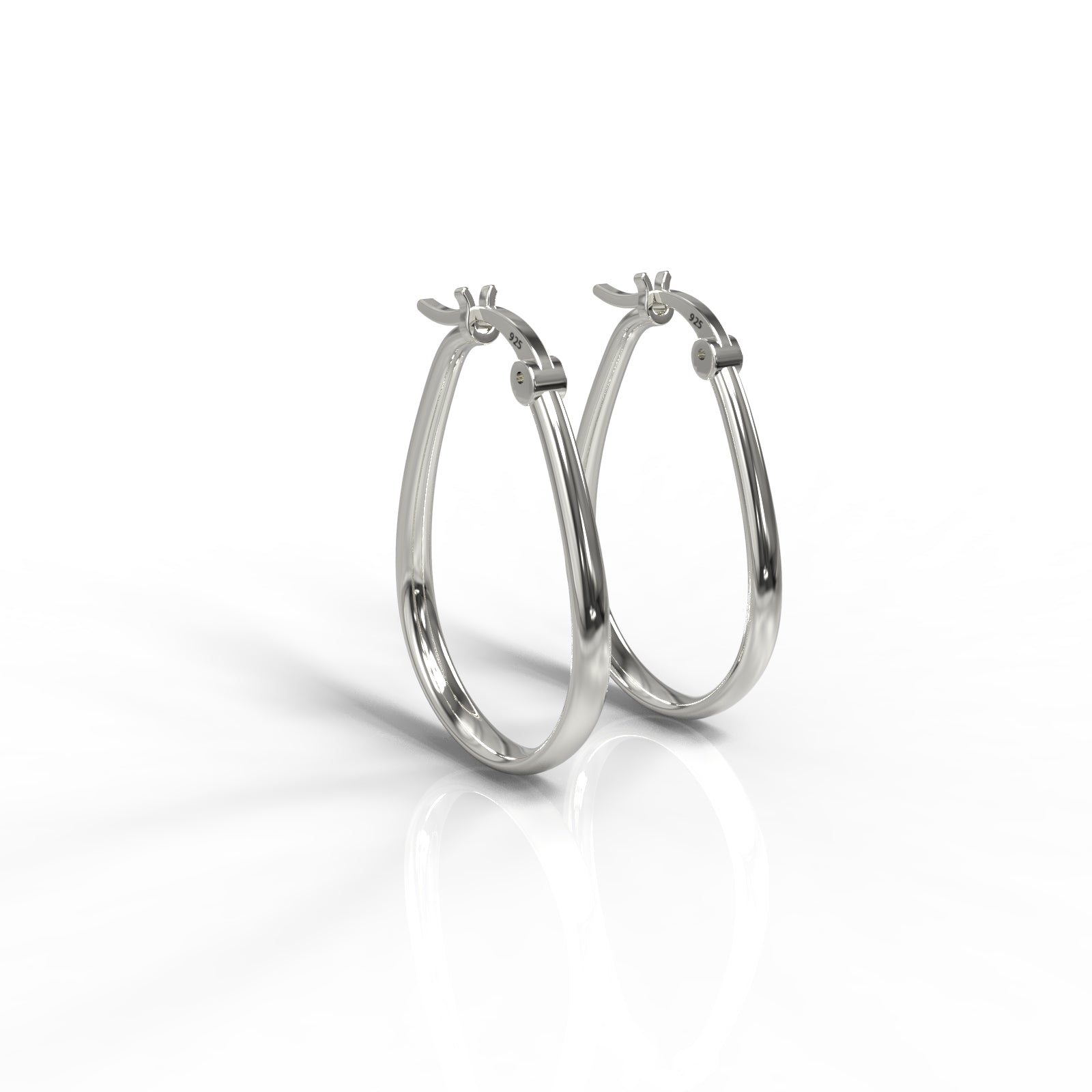 TVISVA JEWELS Women's Gold Plated 925 Sterling Silver Minimalist Hoop Earrings